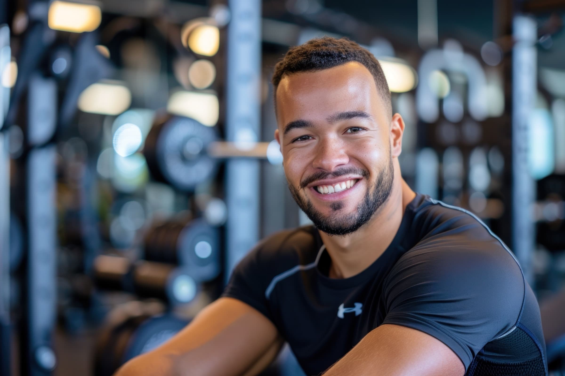 A personal trainer with a client